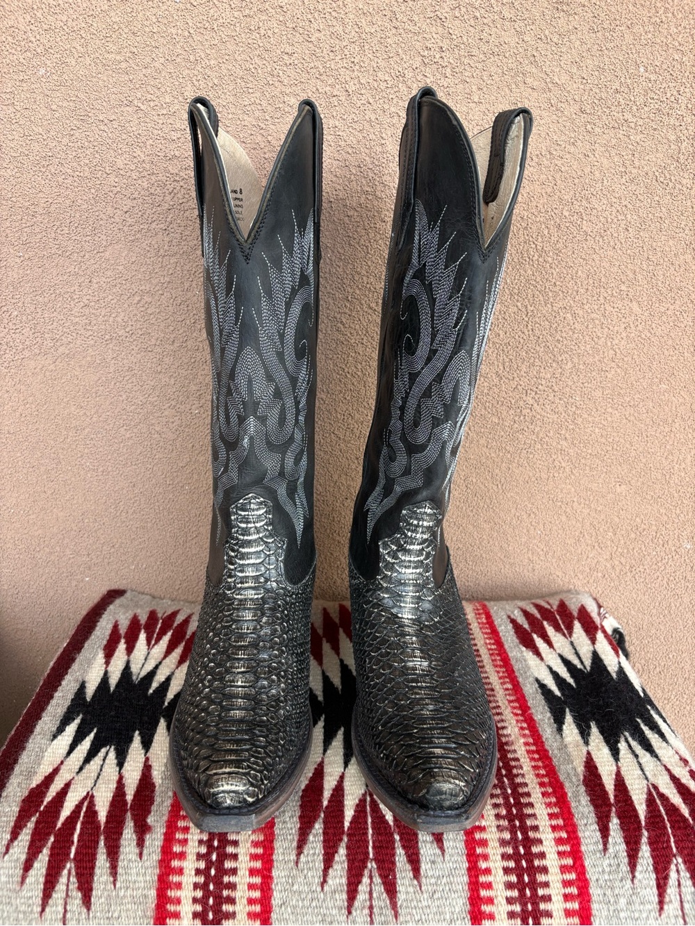 Freebird by Steven Black/Grey Python Western Boot - Picture 4 of 13